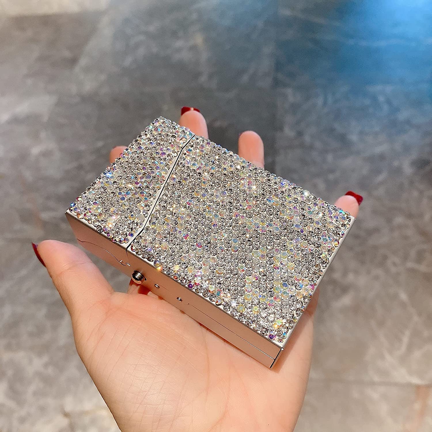 Amazon | Bling Bling Diamond 象嵌 レディース シガレットケース